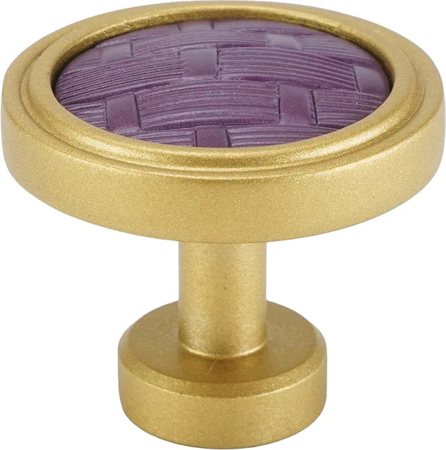 Spectra Weaves knob in gold and black Cherry finishes 9003GBCY