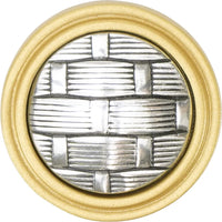 Spectra Weaves knob in gold and chrome finishes 9003GC