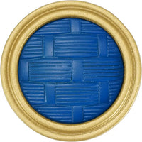 Spectra Weaves knob in gold and deep blue finishes 9003GDB