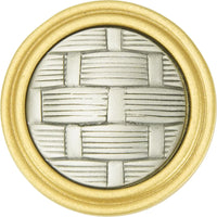 Spectra Weaves knob in gold and satin finishes 9003GS
