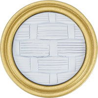 Spectra Weaves knob in gold and white finishes 9003GW
