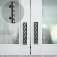 Spectra Waves 3'' cc pull in finish Black and Chrome 9023BC