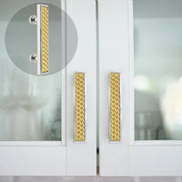 Spectra Waves 3'' cc pull in finish Chrome and Gold 9023CG