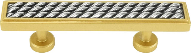 Spectra Waves 3'' cc pull in finish Gold and Chrome 9023GC