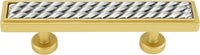 Spectra Waves 3'' cc pull in finish Gold and Satin 9023GS