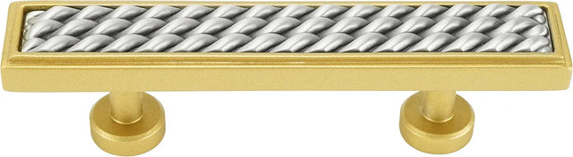 Spectra Waves 3'' cc pull in finish Gold and Satin 9023GS