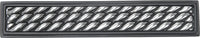 Spectra Waves 4'' cc pull in finish Black and Chrome 9024BC