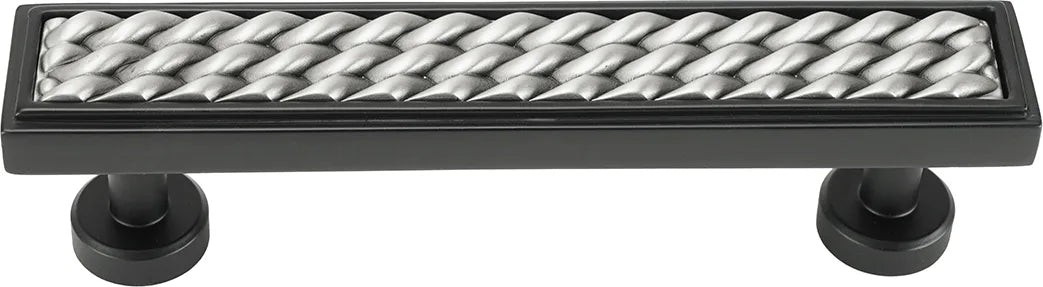 Spectra Waves 4'' cc pull in finish Black and Satin 9024BS