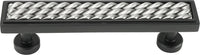 Spectra Waves 4'' cc pull in finish Black and Satin 9024BS