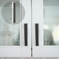 Spectra Waves 4'' cc pull in finish Chrome and Black 9024CB