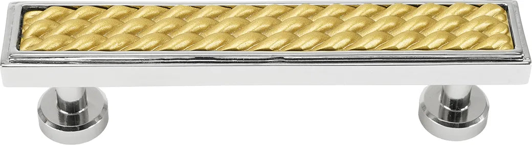 Spectra Waves 4'' cc pull in finish Chrome and Gold 9024CG