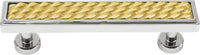 Spectra Waves 4'' cc pull in finish Chrome and Gold 9024CG