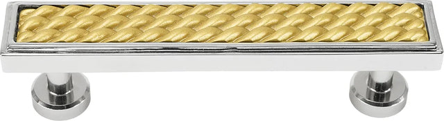 Spectra Waves 4'' cc pull in finish Chrome and Gold 9024CG