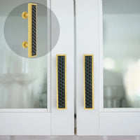 Spectra Waves 4'' cc pull in finish Gold and Black 9024GB