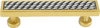 Spectra Waves 4'' cc pull in finish Gold and Chrome 9024GC