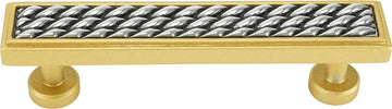 Spectra Waves 4'' cc pull in finish Gold and Chrome 9024GC