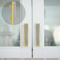 Spectra Waves 4'' cc pull in finish Gold and Satin 9024GS