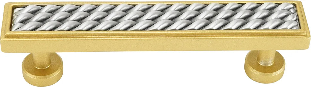 Spectra Waves 4'' cc pull in finish Gold and Satin 9024GS