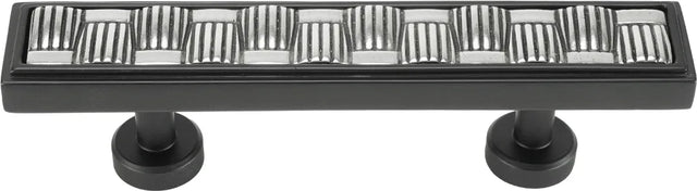 Spectra Weaves 3'' cc pull in finish Black and Chrome 9033BC