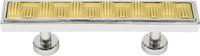 Spectra Weaves 3'' cc pull in finish Chrome and Gold 9033CG