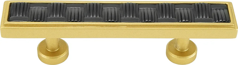 Spectra Weaves 3'' cc pull in finish Gold and Black 9033GB