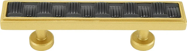 Spectra Weaves 3'' cc pull in finish Gold and Black 9033GB
