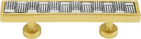 Spectra Weaves 3'' cc pull in finish Gold and Chrome 9033GC