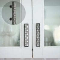 Spectra Weaves 4'' cc pull in finish Black and Chrome 9034BC