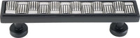 Spectra Weaves 4'' cc pull in finish Black and Chrome 9034BC