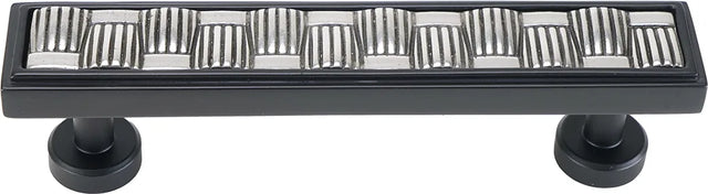 Spectra Weaves 4'' cc pull in finish Black and Chrome 9034BC