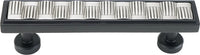 Spectra Weaves 4'' cc pull in finish Black and Satin 9034BS