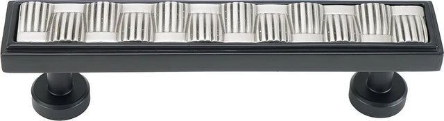 Spectra Weaves 4'' cc pull in finish Black and Satin 9034BS