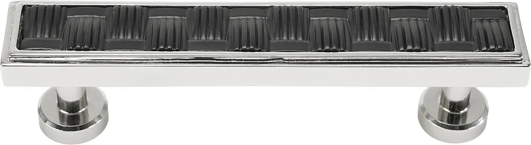 Spectra Weaves 4'' cc pull in finish Chrome and Black 9034CB