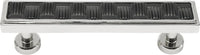 Spectra Weaves 4'' cc pull in finish Chrome and Black 9034CB
