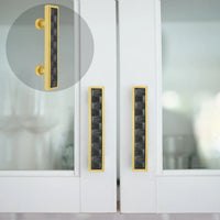 Spectra Weaves 4'' cc pull in finish Gold and Black 9034GB