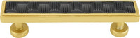 Spectra Weaves 4'' cc pull in finish Gold and Black 9034GB