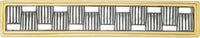 Spectra Weaves 4'' cc pull in finish Gold and Chrome 9034GC