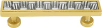Spectra Weaves 4'' cc pull in finish Gold and Chrome 9034GC