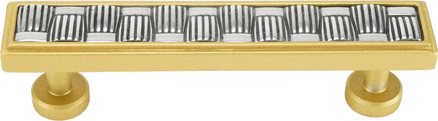 Spectra Weaves 4'' cc pull in finish Gold and Chrome 9034GC