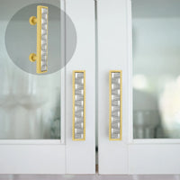 Spectra Weaves 4'' cc pull in finish Gold and Satin 9034GS