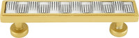 Spectra Weaves 4'' cc pull in finish Gold and Satin 9034GS