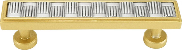 Spectra Weaves 4'' cc pull in finish Gold and Satin 9034GS