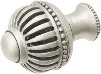 Cricket Cage large round knob with flared foot in Satin. 953B-11