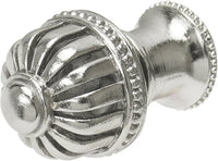 Cricket Cage medium round knob with flared foot in Platinum. 954B-24