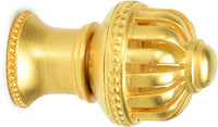 Cricket Cage medium round knob with flared foot in Gilded Mercury. 954B-8