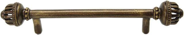 Cricket Cage large 5'' cc pull in Antique Brass. 961-3