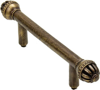 Cricket Cage medium 3'' cc pull in Antique Brass. 962-3