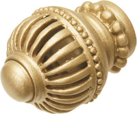 Cricket Cage large round knob with beaded base in Soft Gold. 968-27