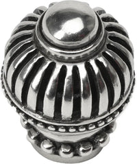 Cricket Cage large round knob with beaded base in Chalice. 968-9
