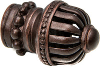 Cricket Cage medium round knob with beaded base 969-22